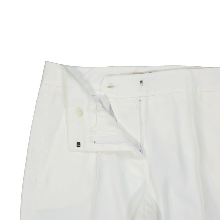 Blanca Vita White Polyester Casual Pants