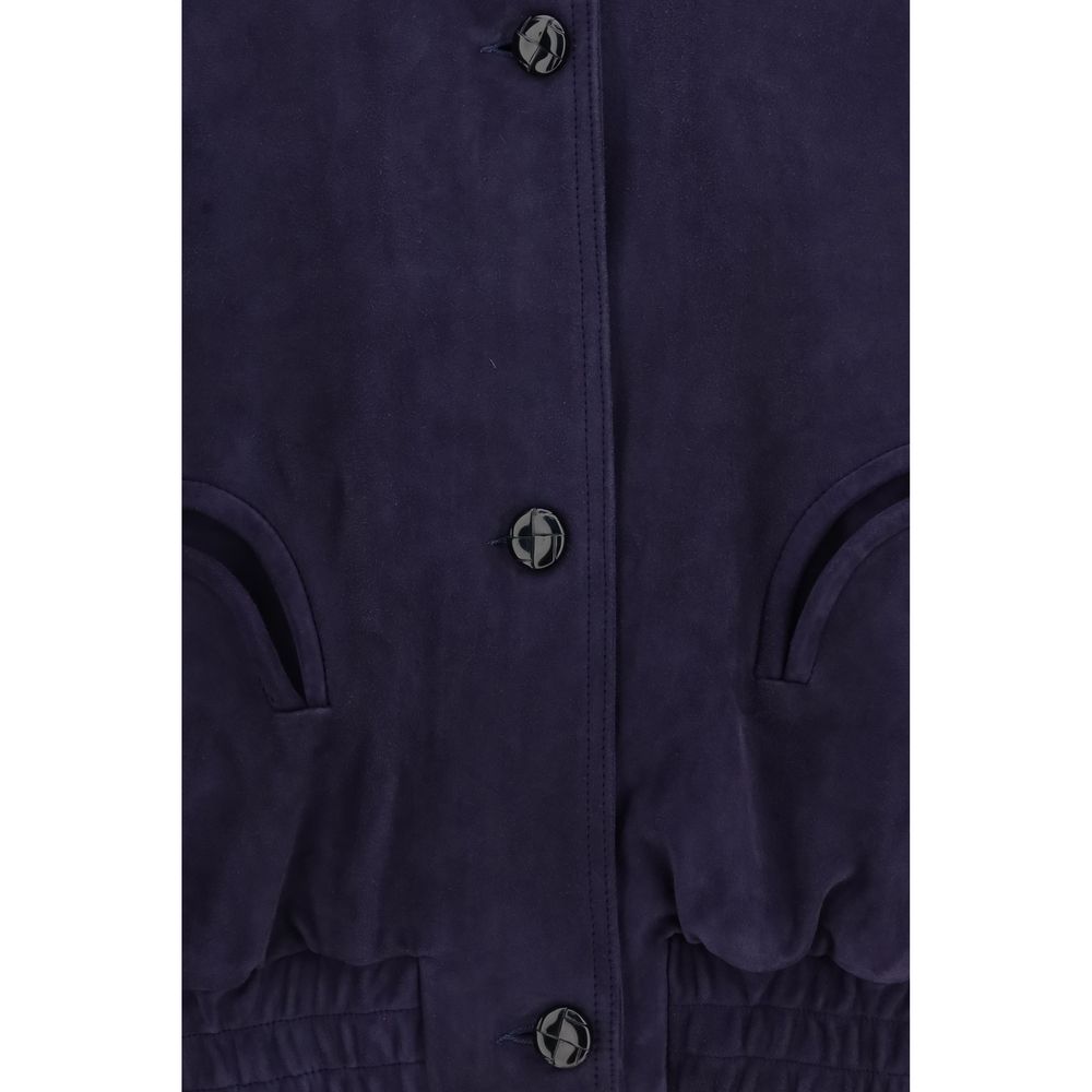 Blazé Milano Bomber Jackets - Blue Lamb Ovis Aries