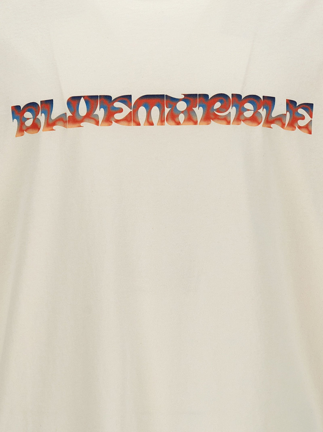 Bluemarble White Cotton T-shirt