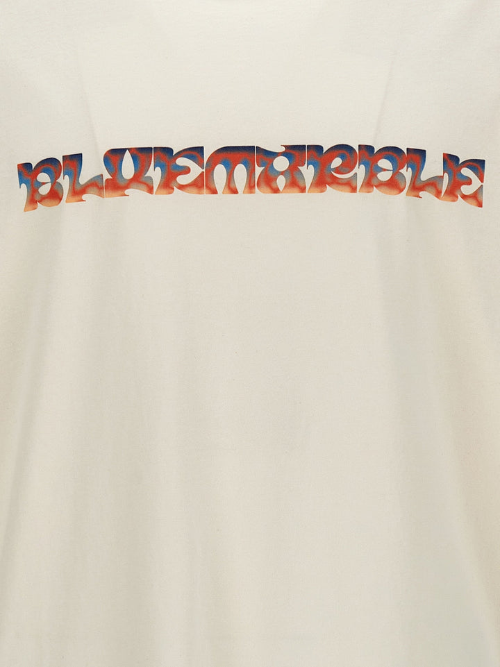 Bluemarble White Cotton T-shirt