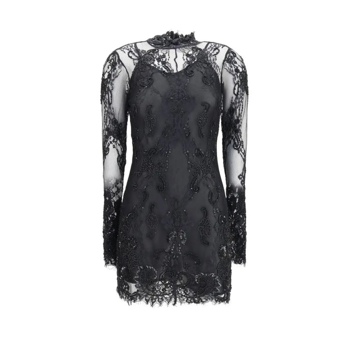 Blumarine Black Polyamide Cocktail Dress