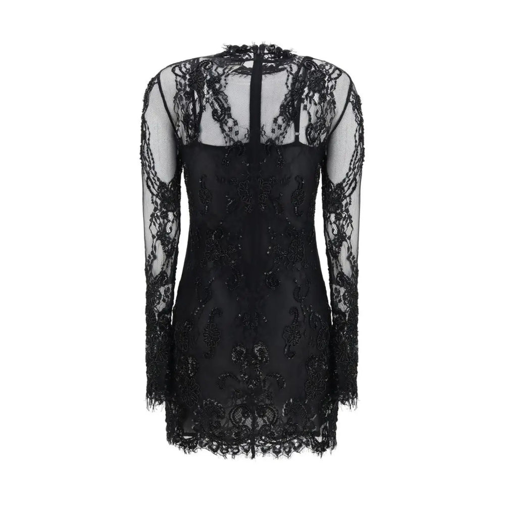 Blumarine Black Polyamide Cocktail Dress