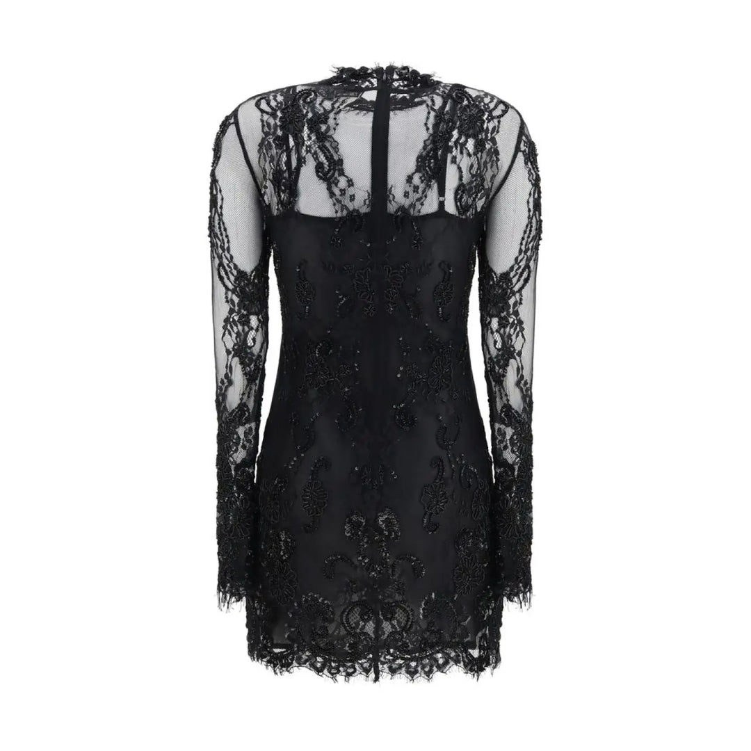 Blumarine Black Polyamide Cocktail Dress