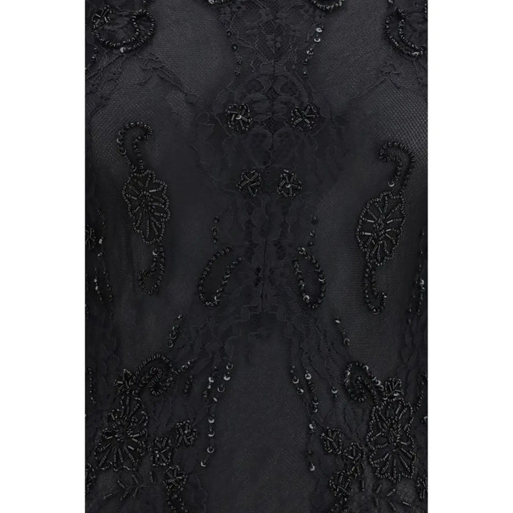 Blumarine Black Polyamide Cocktail Dress