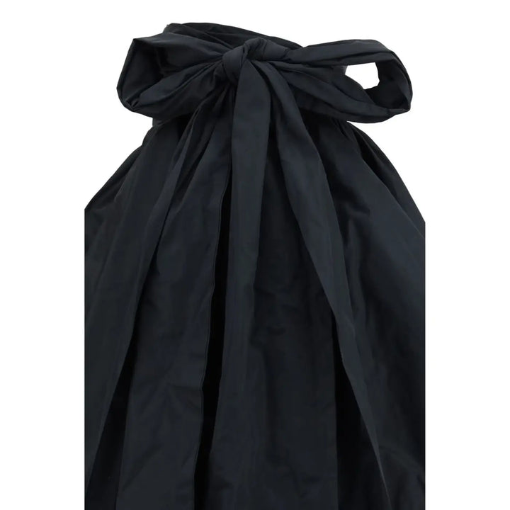 Blumarine Black Polyester Midi Skirt