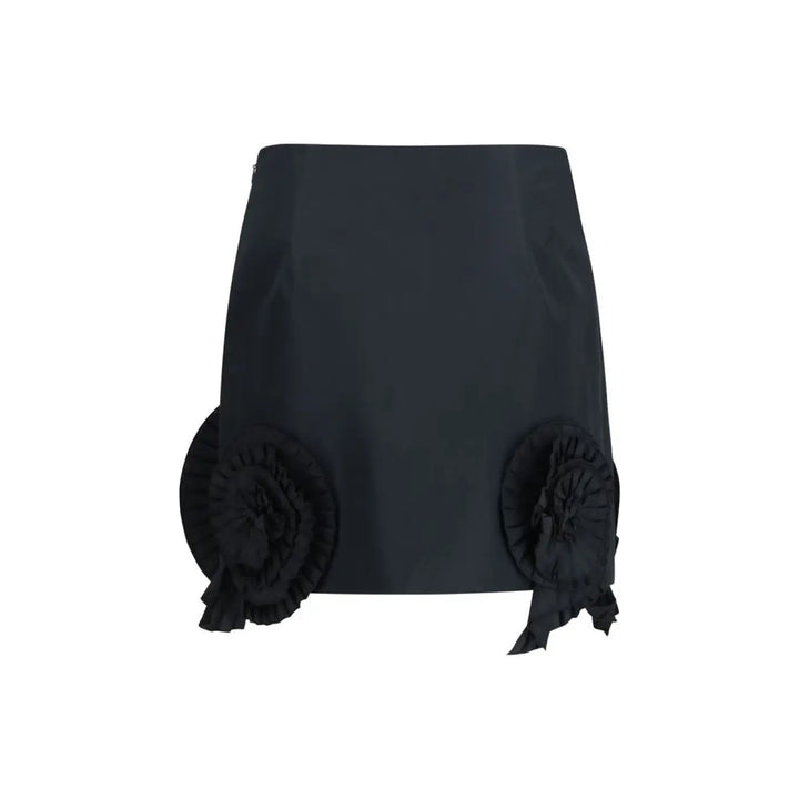 Blumarine Black Polyester Mini Skirt