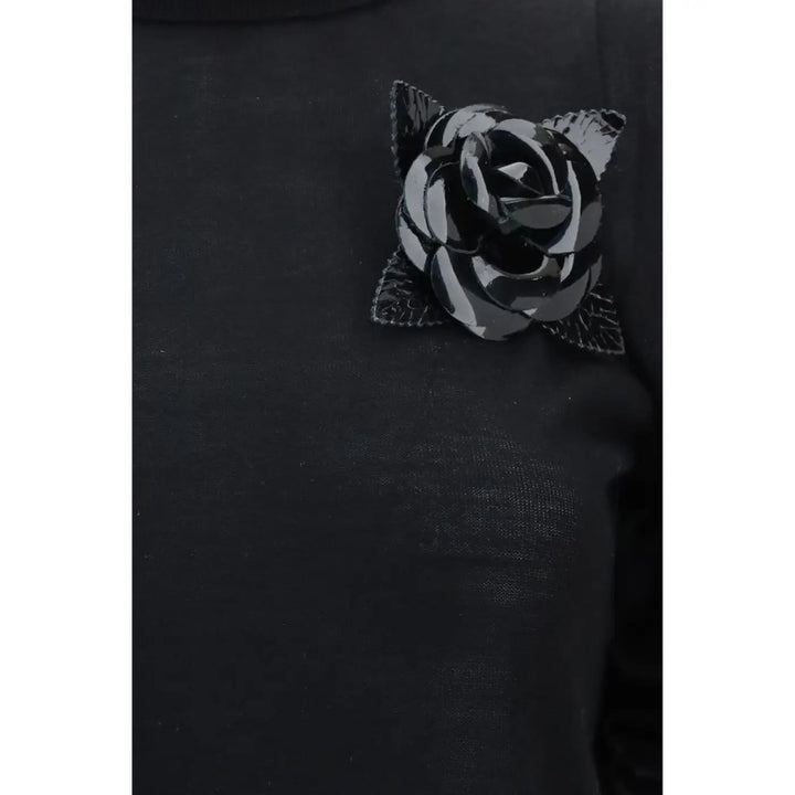 Blumarine Black Wool Oves Aries Turtleneck