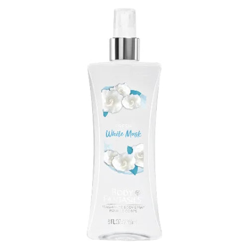 Body Fantasies Fresh White Musk women’s body spray bottle