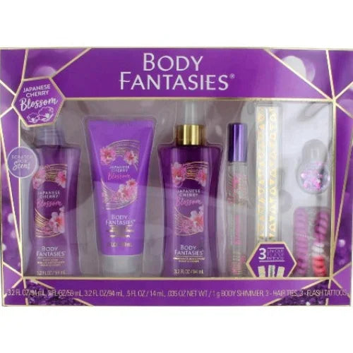 Body Fantasies Women’s Gift Sets - Japanese Cherry Blossom 7 Piece Set