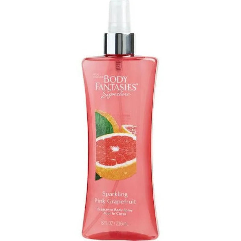 Body Fantasies Sparkling Pink Grapefruit women’s body spray bottle