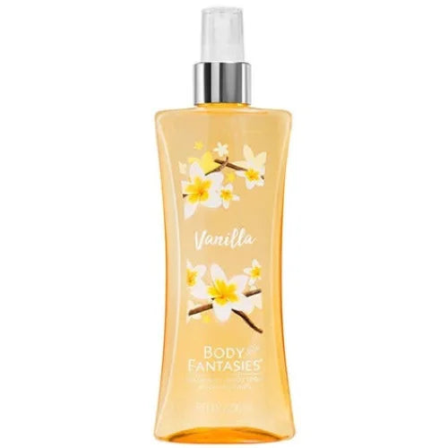 Body Fantasies Vanilla women’s body spray bottle