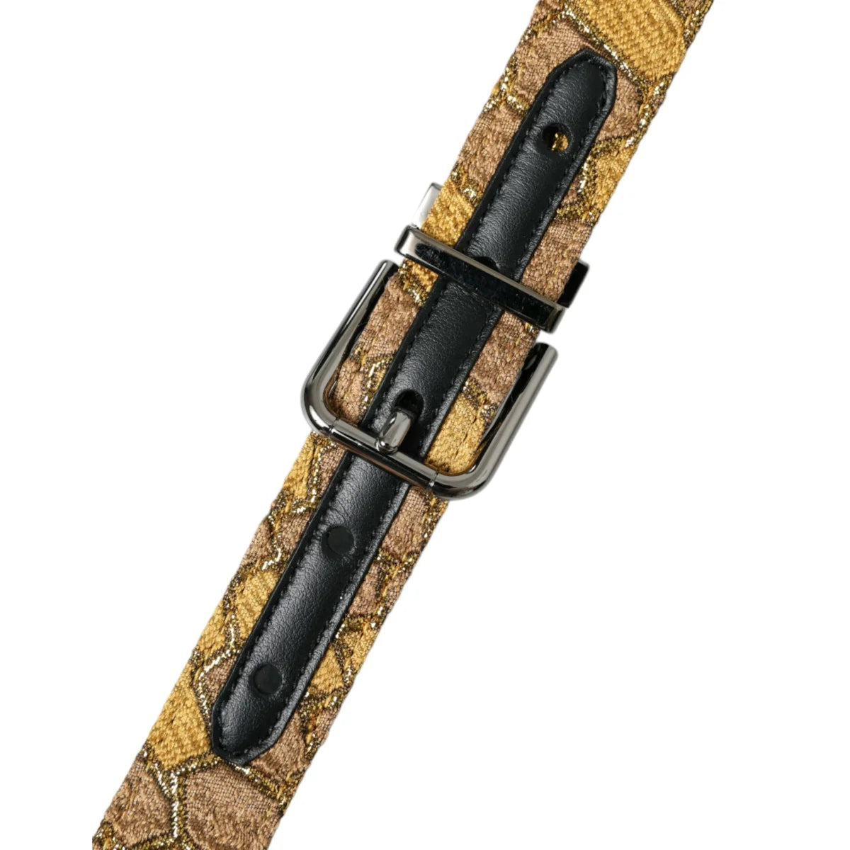 Bold Dolce & Gabbana Leather Belt with Striking Metal Buckle