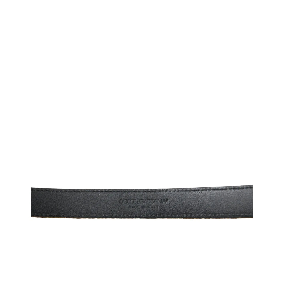 Bold Dolce & Gabbana Leather Belt with Striking Metal Buckle