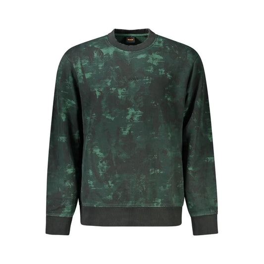 Boss’s Latest Offering Eye-Catching Hugo Boss Green Cotton Sweatshirt