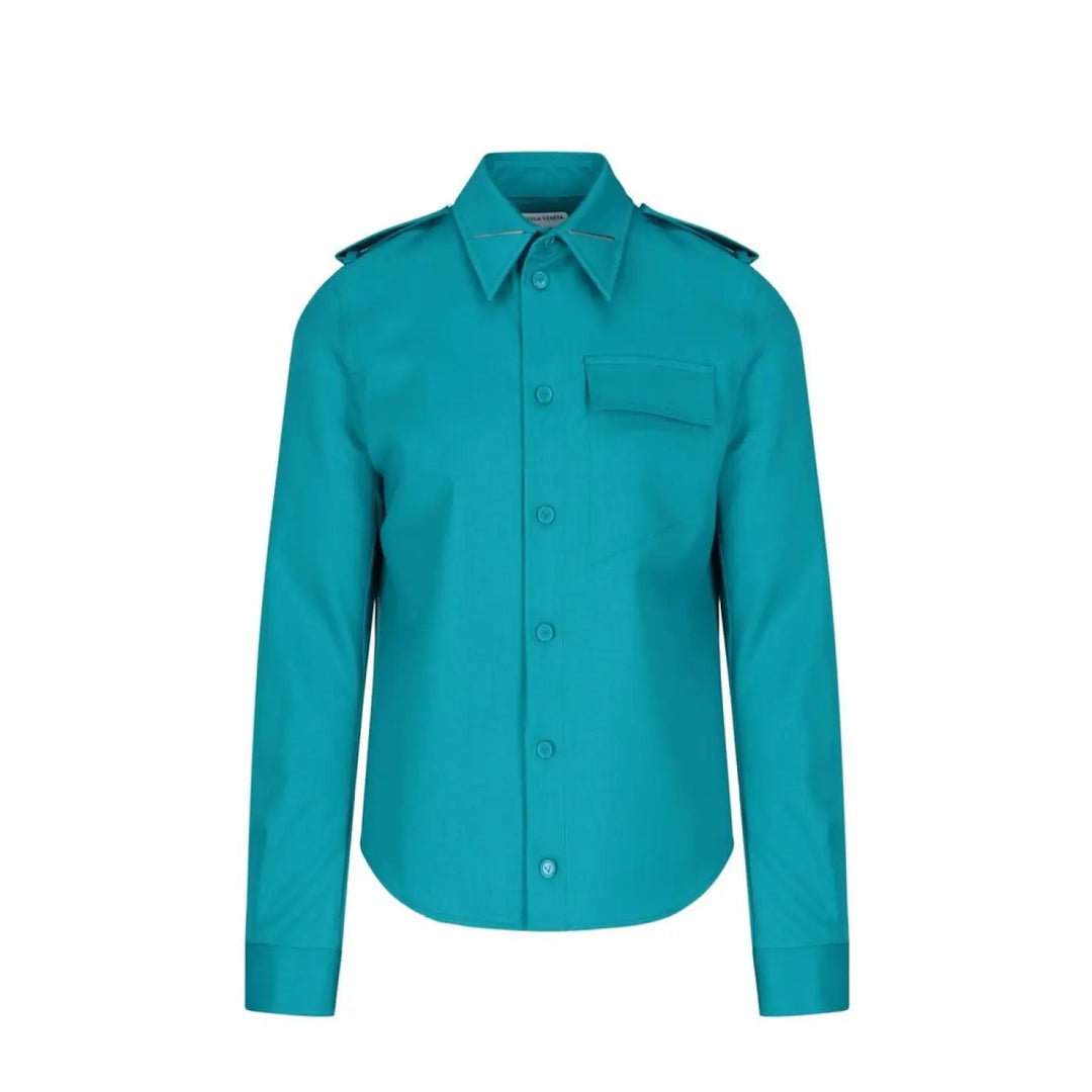 Bottega Veneta Bicolor Elastane Dress Shirt