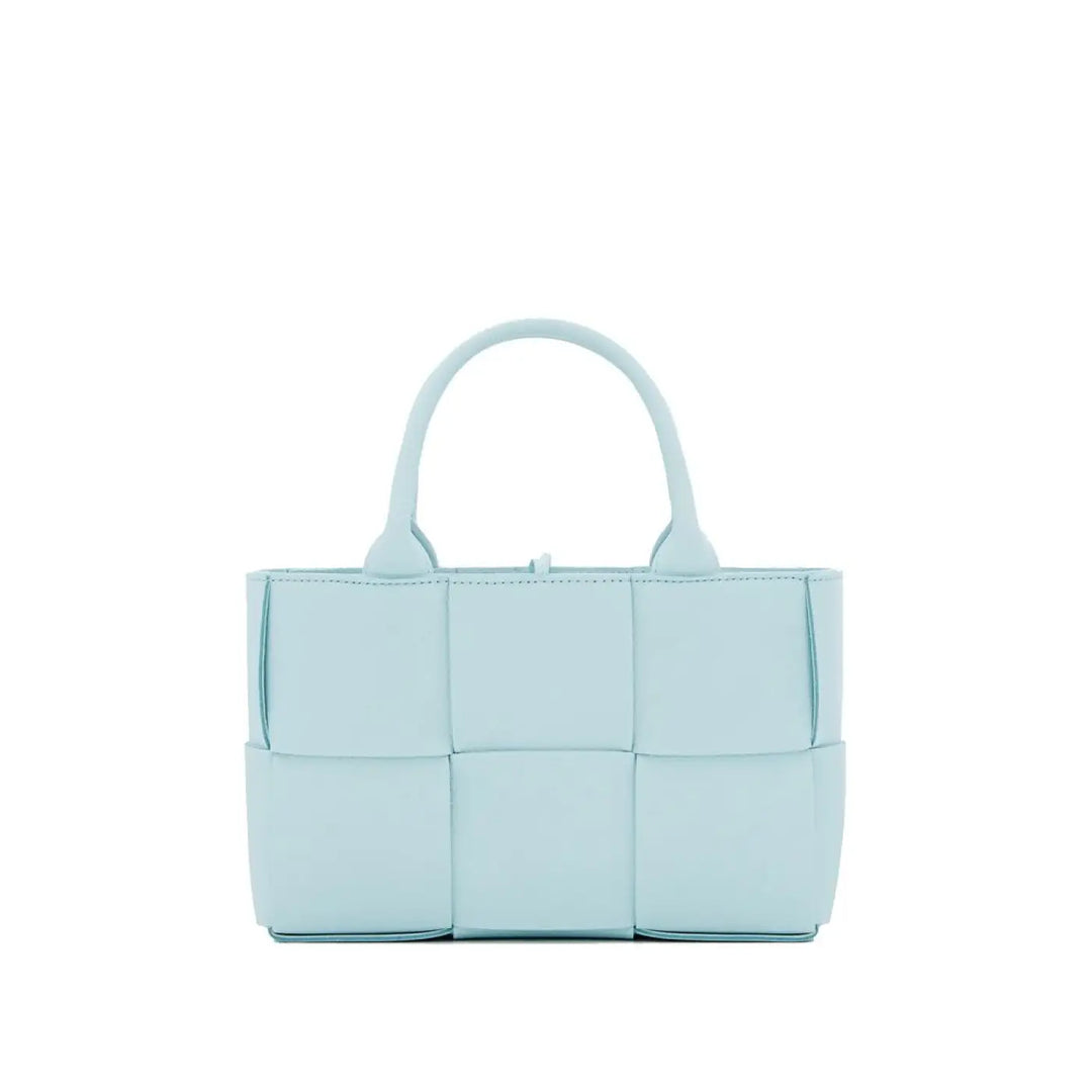 Bottega Veneta Blue Lamb Leather Tote Bag