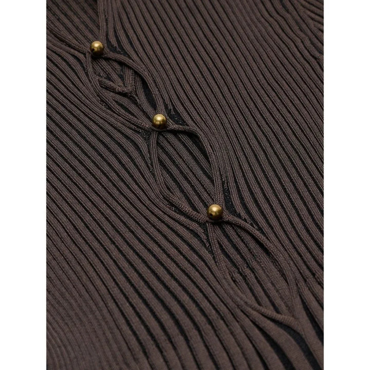 Bottega Veneta Brown Viscose Turtleneck