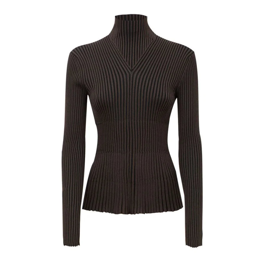 Bottega Veneta Brown Viscose Turtleneck