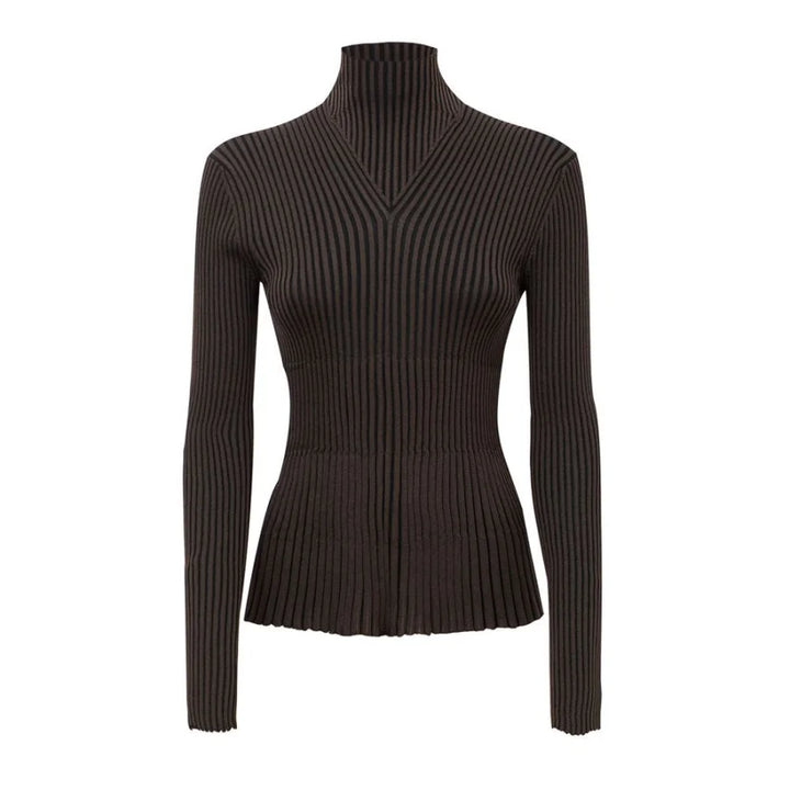 Bottega Veneta Brown Viscose Turtleneck