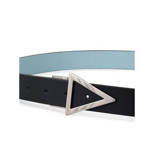 Bottega Veneta Light Blue Green Reversible Leather Belt