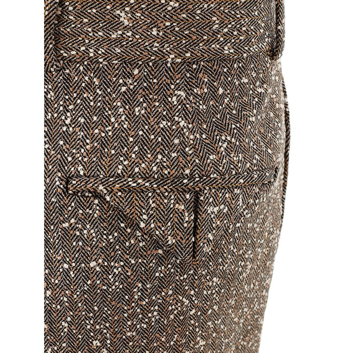 Bottega Veneta Multicolor Viscose Casual Pants