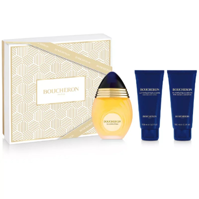 Luxurious Boucheron Eau Piece Gift Set with Shower Gel and Lotion Women’s Sets