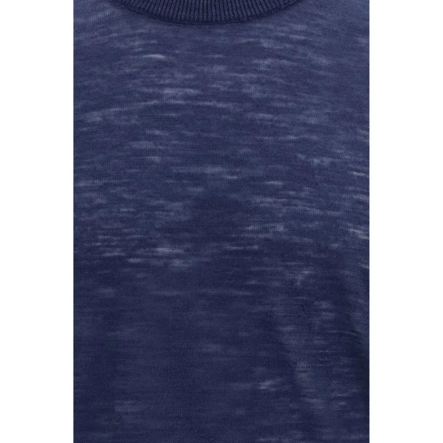 Brooksfield Blue Linen Shortsleeve Shirt