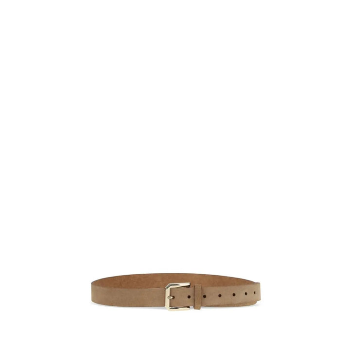 Brunello Cucinelli Beige Calf Leather Bos Taurus Regular Belt