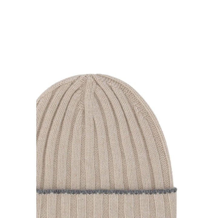 Brunello Cucinelli Beige Cashmere Beanie