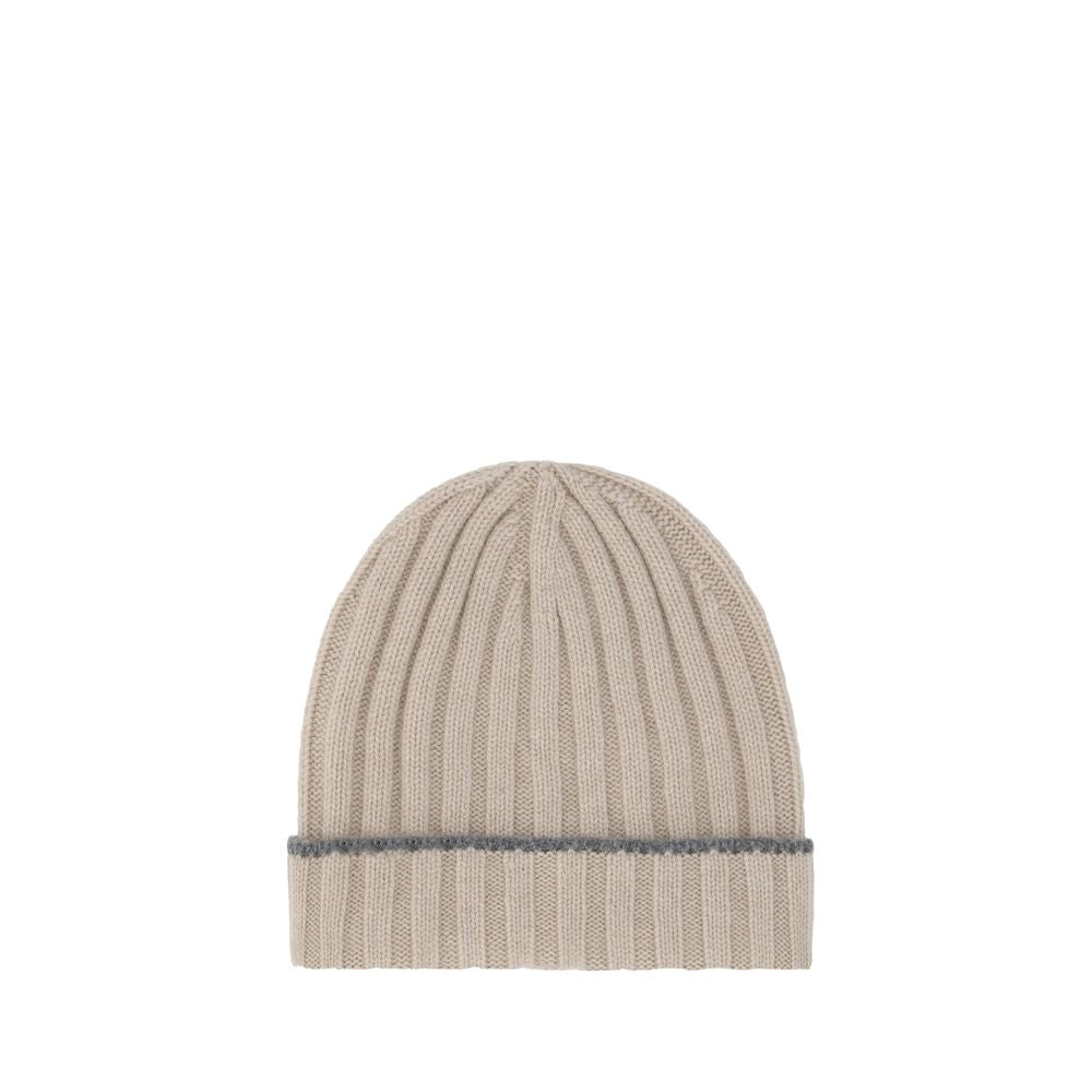 Brunello Cucinelli Beige Cashmere Beanie