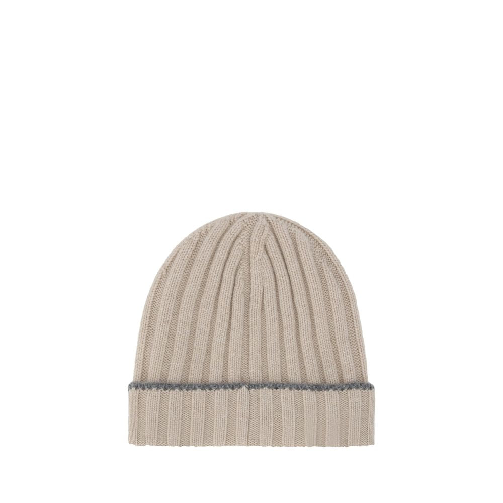 Brunello Cucinelli Beige Cashmere Beanie
