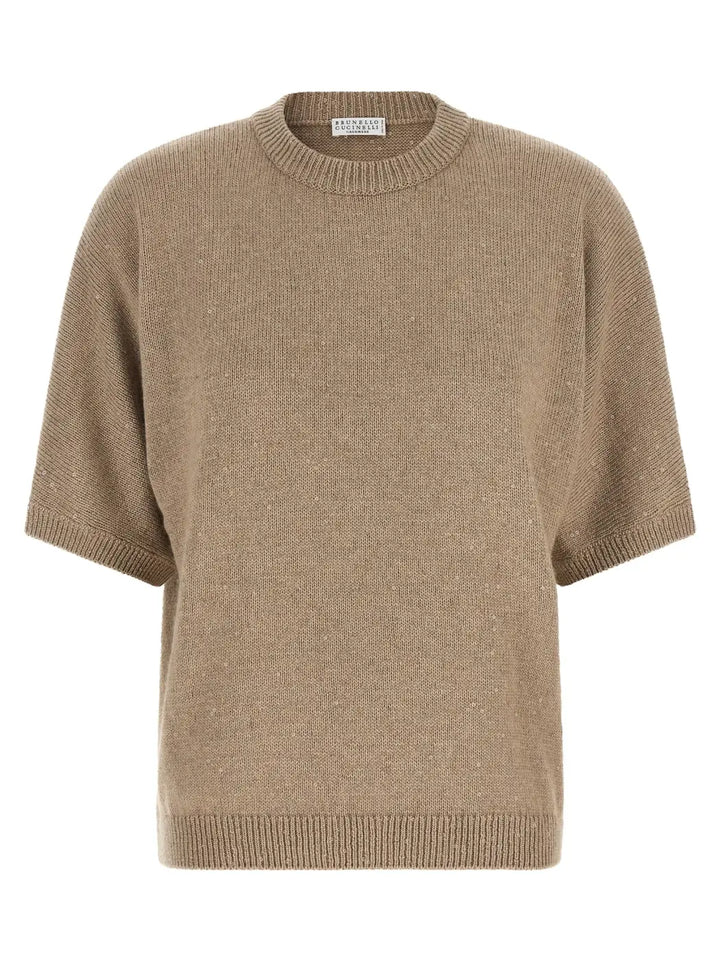 Brunello Cucinelli Beige Cashmere Cardigan