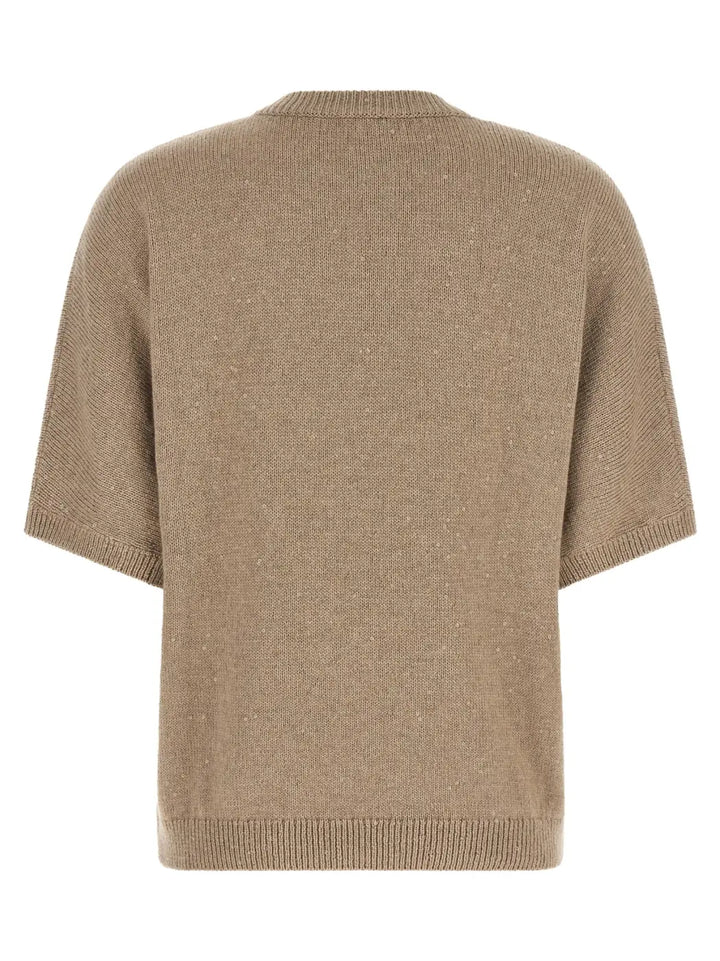 Brunello Cucinelli Beige Cashmere Cardigan