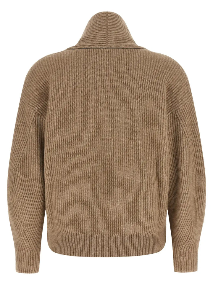 Brunello Cucinelli Beige Cashmere Cardigan