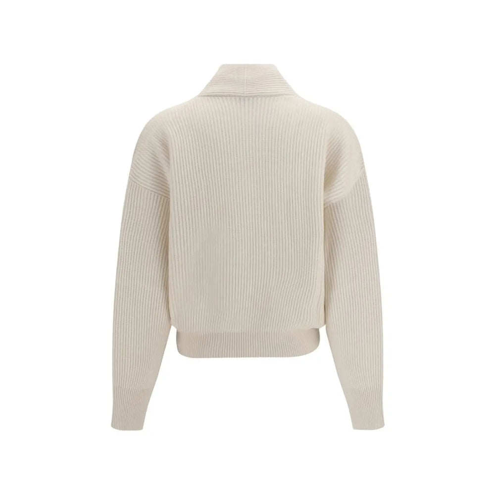 Brunello Cucinelli Beige Cashmere Cardigan