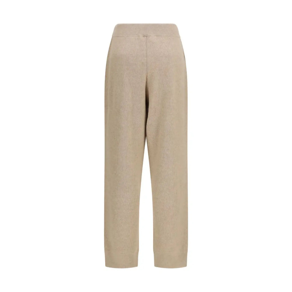 Brunello Cucinelli Beige Cashmere Casual Pants