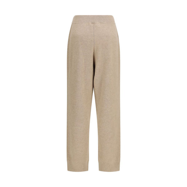 Brunello Cucinelli Beige Cashmere Casual Pants