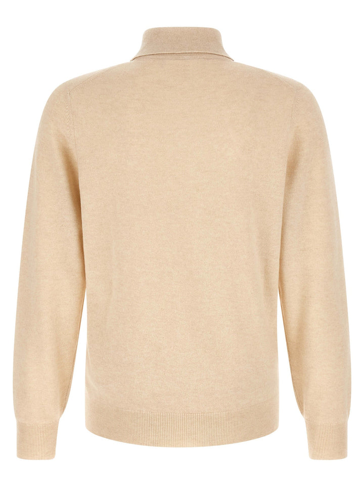 Brunello Cucinelli Beige Cashmere Polo Shirt