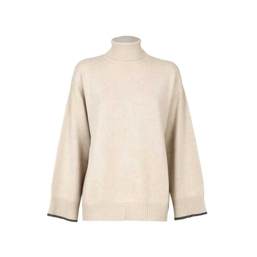 Brunello Cucinelli Beige Cashmere Sweater