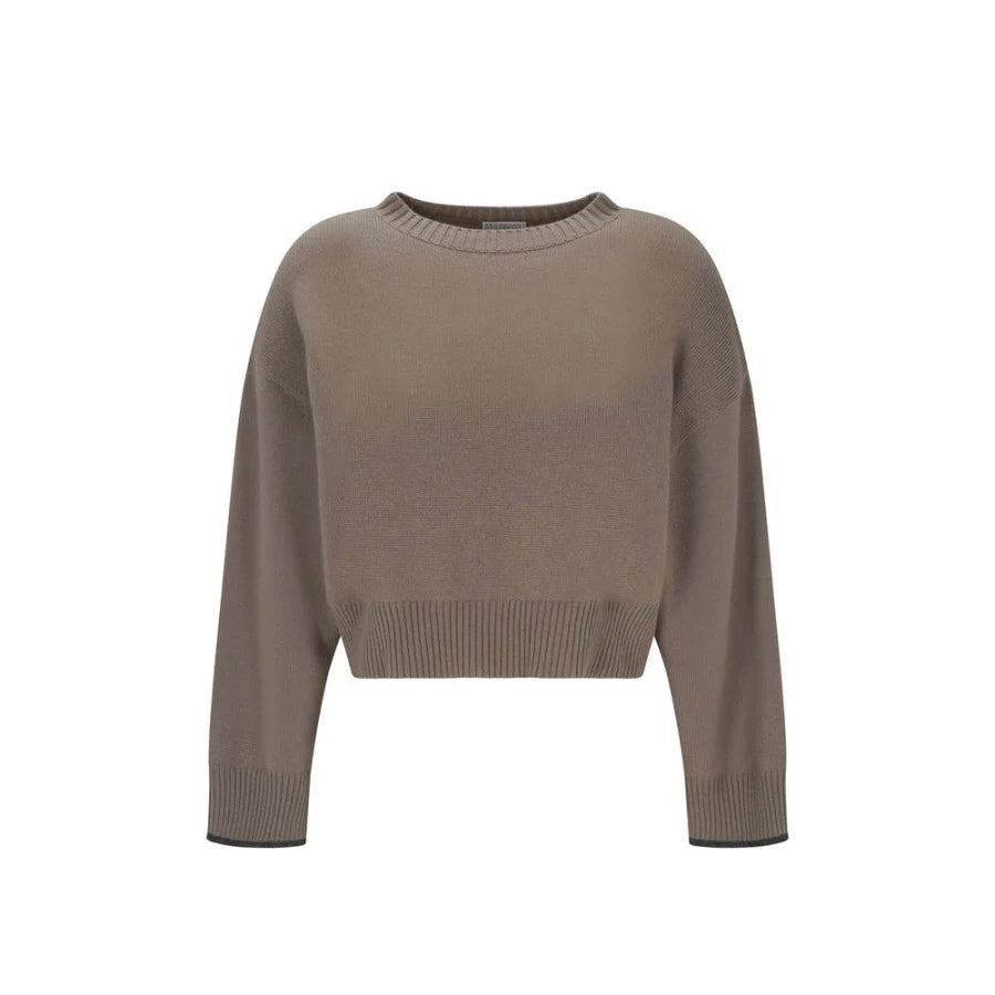 Brunello Cucinelli Beige Cashmere Sweater