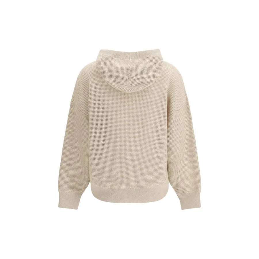 Brunello Cucinelli Beige Cashmere Sweatshirt
