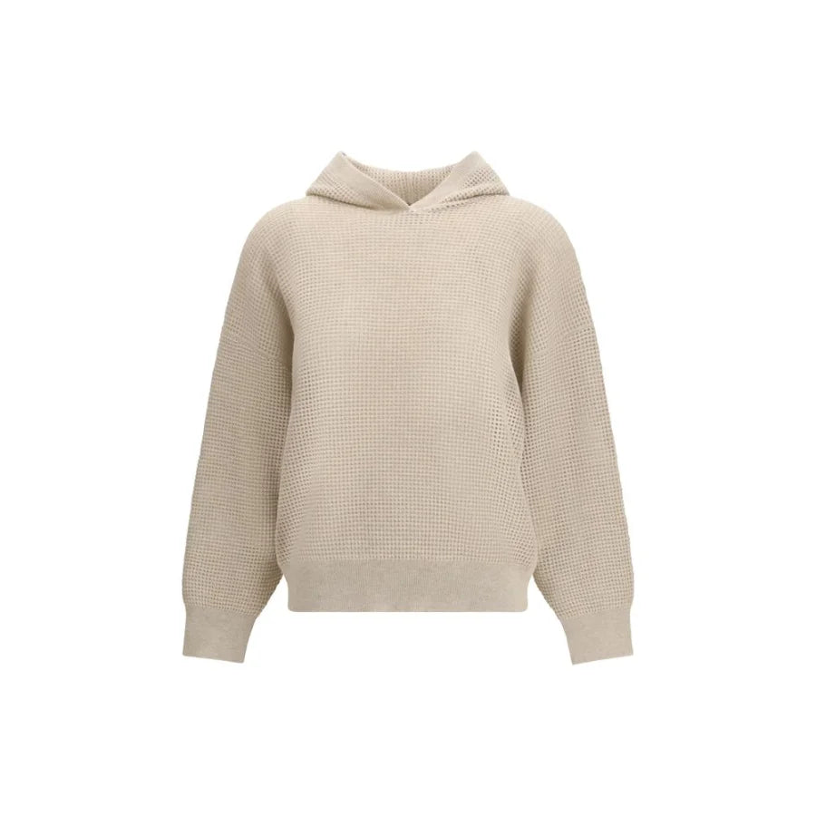 Brunello Cucinelli Beige Cashmere Sweatshirt