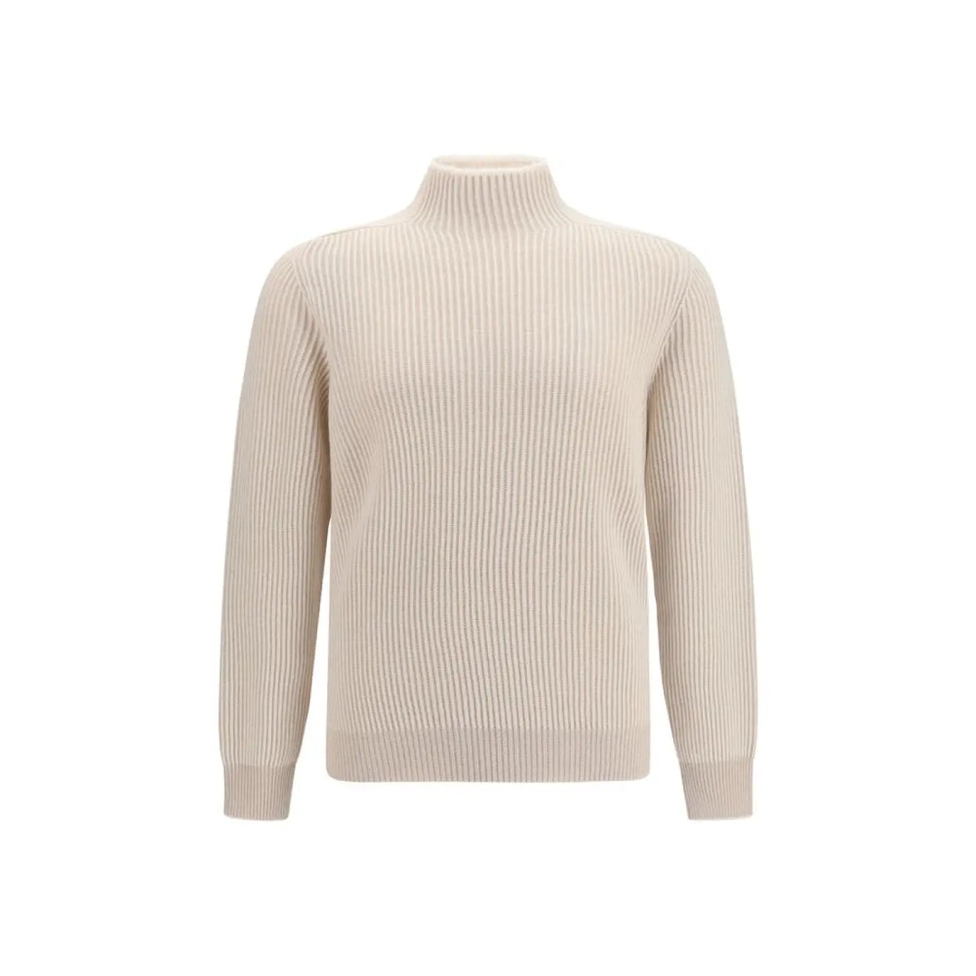Brunello Cucinelli Beige Cashmere Turtleneck