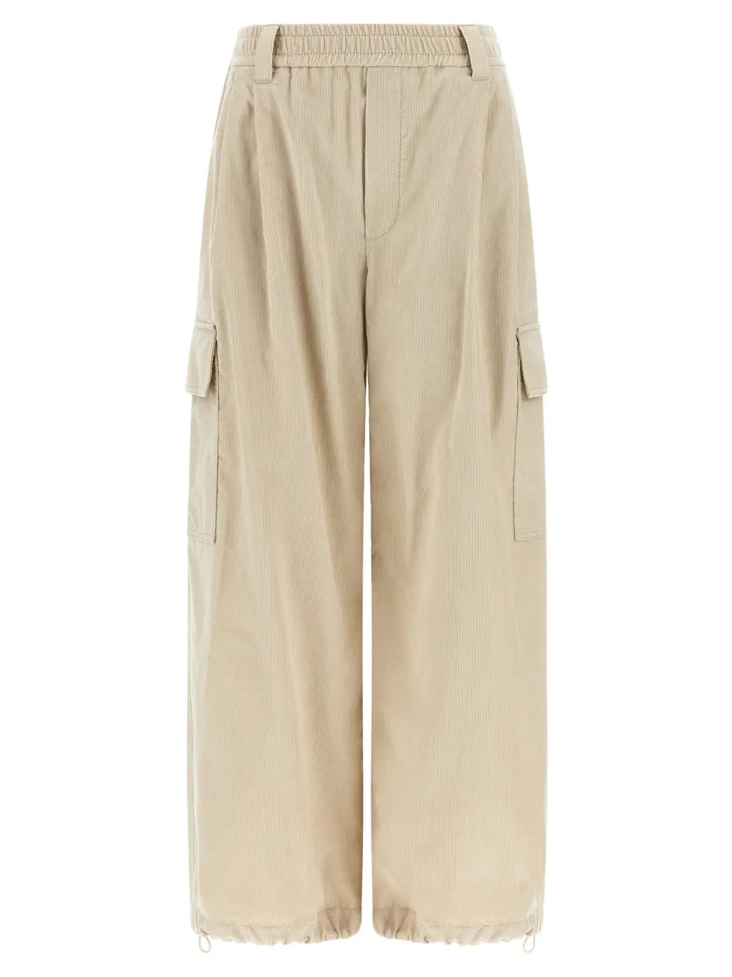 Brunello Cucinelli Beige Cotton Cargo Pants