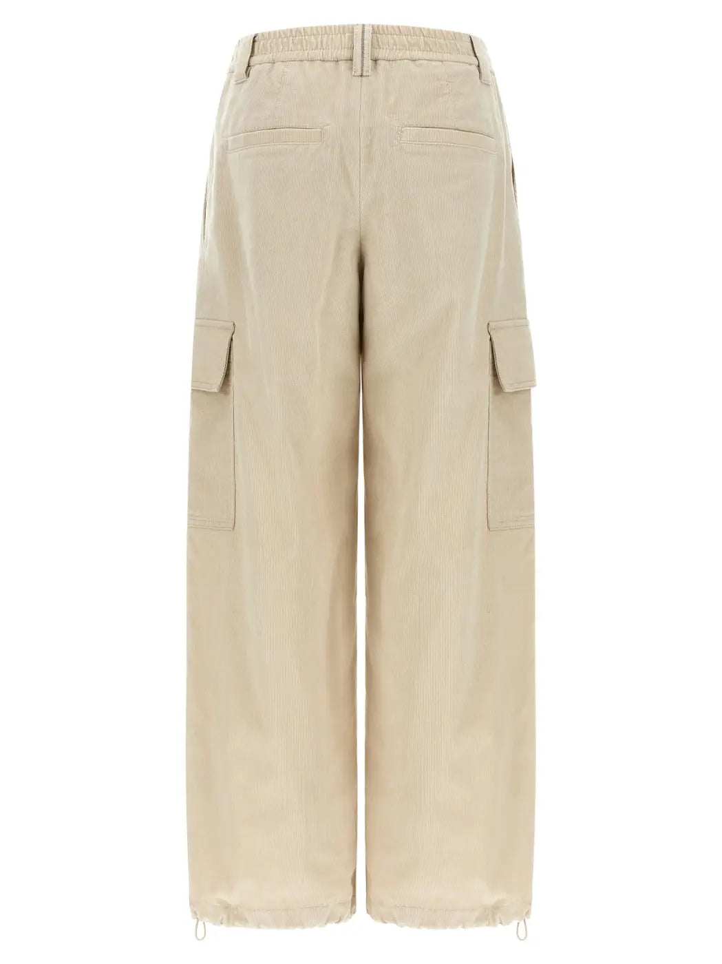 Brunello Cucinelli Beige Cotton Cargo Pants