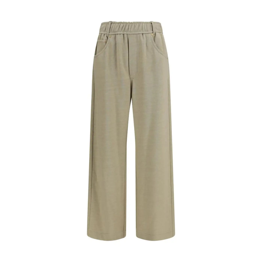Brunello Cucinelli Beige Cotton Casual Pants