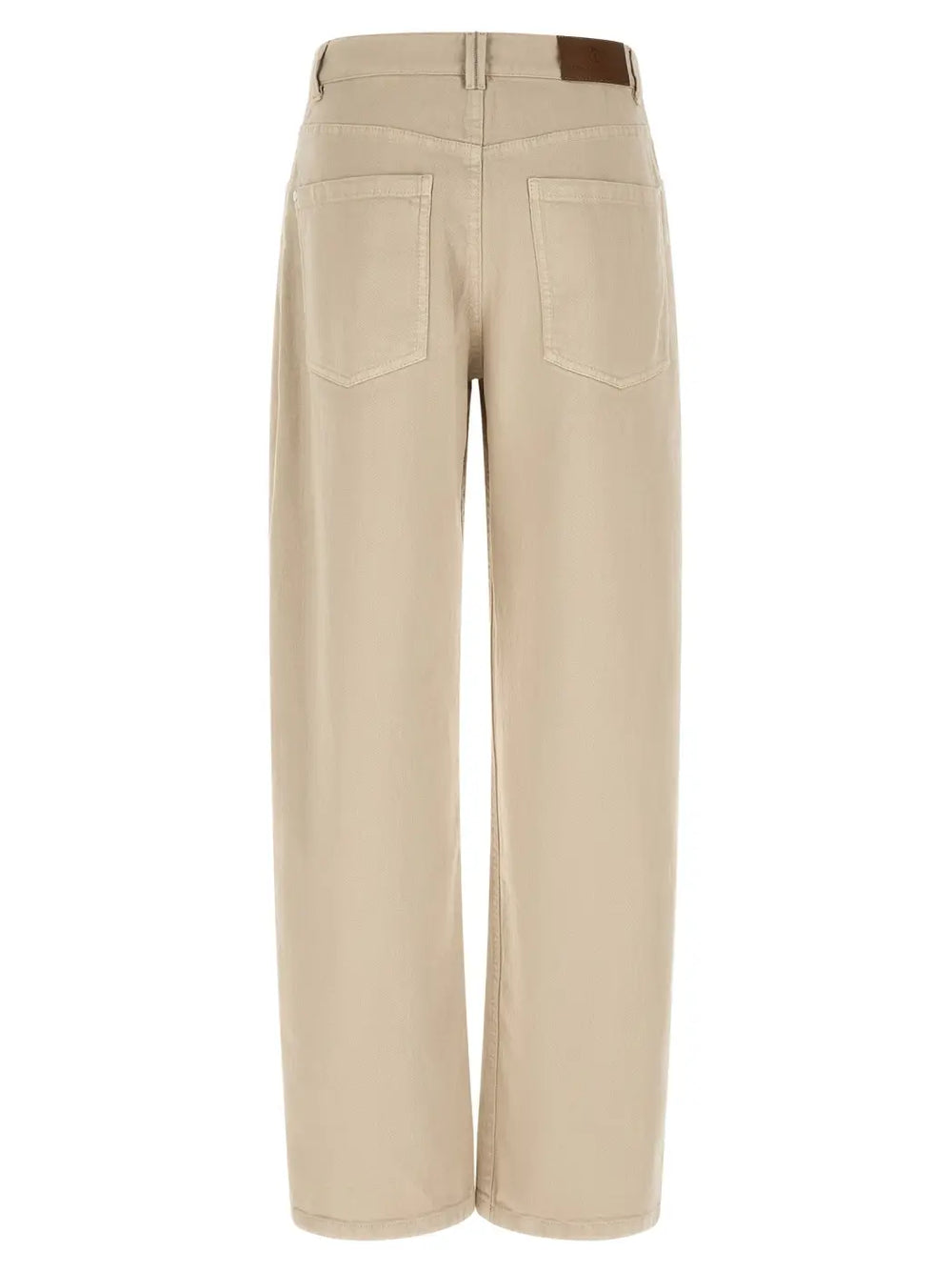 Brunello Cucinelli Beige Cotton Casual Pants