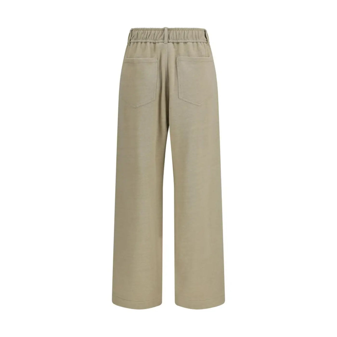 Brunello Cucinelli Beige Cotton Casual Pants