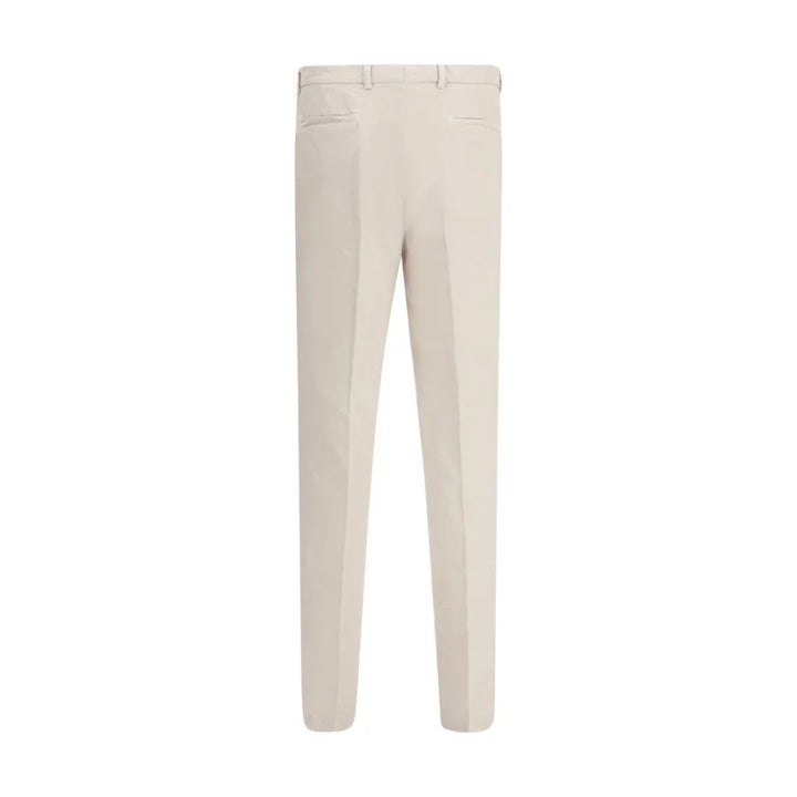Brunello Cucinelli Beige Cotton Casual Pants