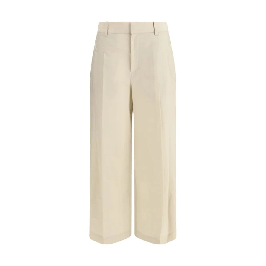 Brunello Cucinelli Beige Cotton Casual Pants